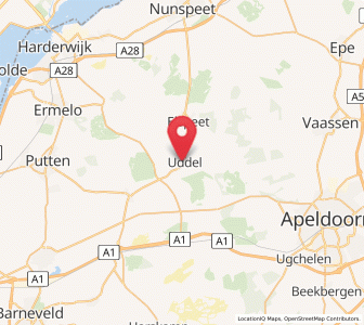 Map of Uddel, Gelderland