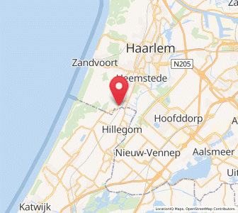 Map of Vogelenzang, North Holland