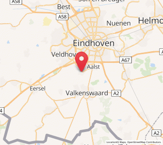Map of Waalre, North Brabant