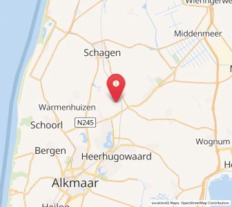 Map of Waarland, North Holland