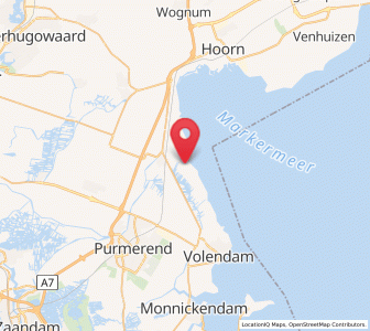 Map of Warder, North Holland