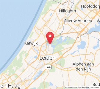 Map of Warmond, South Holland
