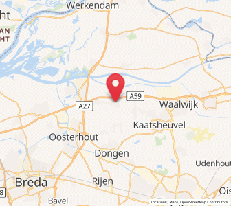 Map of Waspik, North Brabant