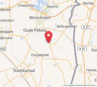 Map of Wedde, Groningen