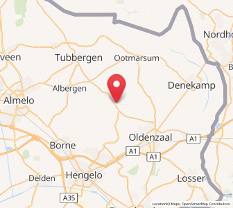 Map of Weerselo, Overijssel