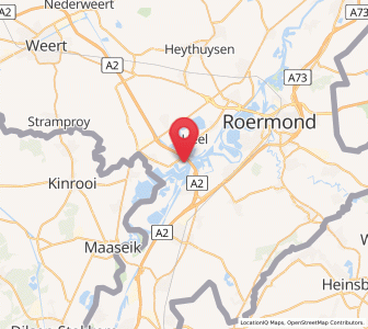 Map of Wessem, Limburg