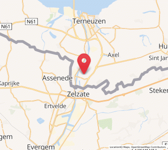 Map of Westdorpe, Zeeland