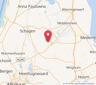 Map of Winkel, North Holland