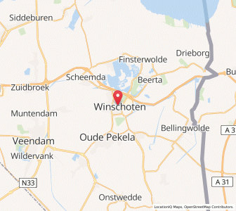 Map of Winschoten, Groningen