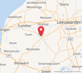 Map of Winsum, Friesland