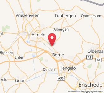Map of Zenderen, Overijssel