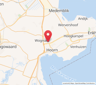 Map of Zwaagdijk-West, North Holland