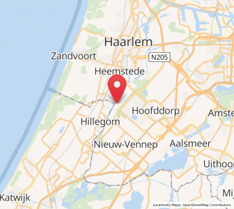 Map of Zwaanshoek, North Holland