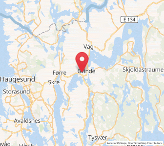 Map of Aksdal, Rogaland