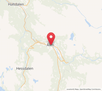 Map of Ålen, Trøndelag