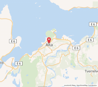 Map of Alta, Troms og Finnmark