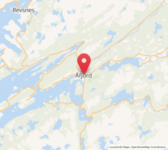 Map of Årnes, Trøndelag