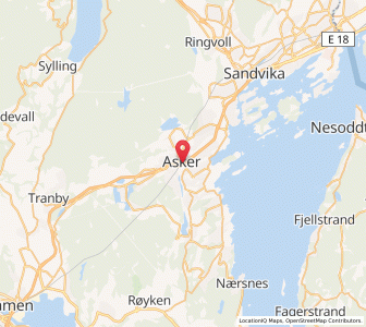 Map of Asker, Viken