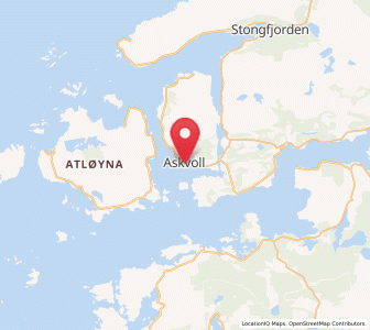 Map of Askvoll, Vestland