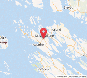 Map of Austrheim, Vestland