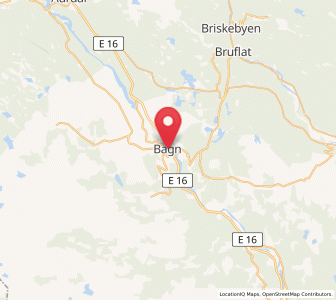 Map of Bagn, Innlandet