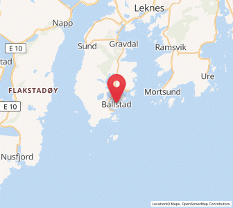 Map of Ballstad, Nordland