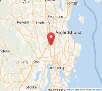 Map of Barkåker, Vestfold og Telemark