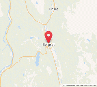 Map of Bergset, Innlandet