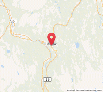 Map of Berkåk, Trøndelag