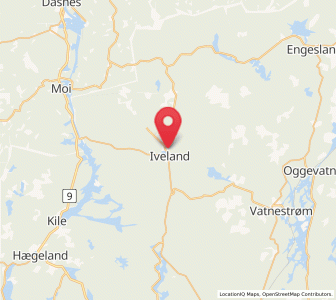 Map of Birketveit, Agder