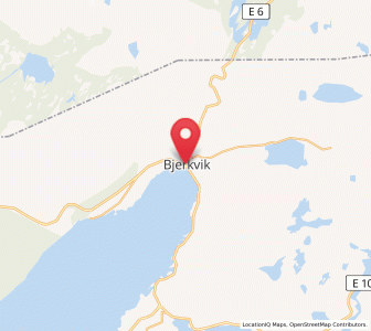 Map of Bjerkvik, Nordland