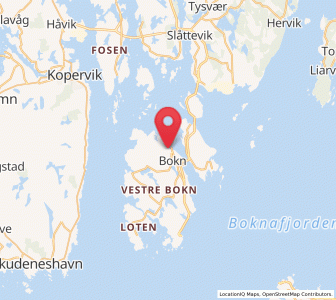 Map of Bokn, Rogaland