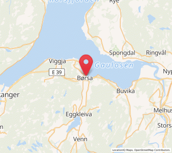 Map of Børsa, Trøndelag