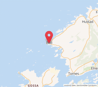 Map of Bud, Møre og Romsdal