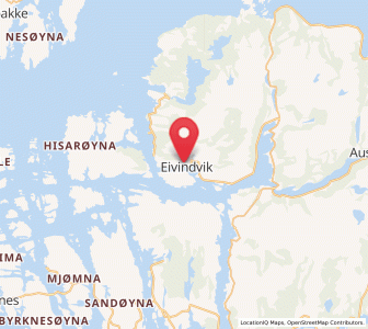 Map of Eivindvik, Vestland
