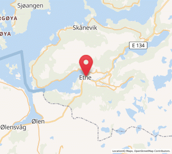 Map of Etne, Vestland