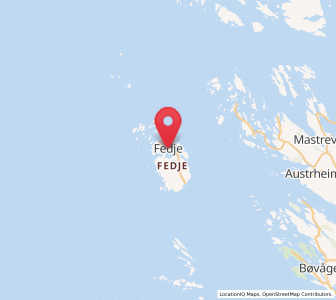 Map of Fedje, Vestland