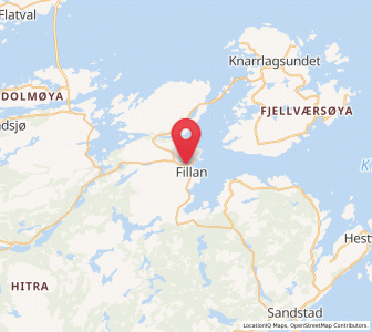 Map of Fillan, Trøndelag