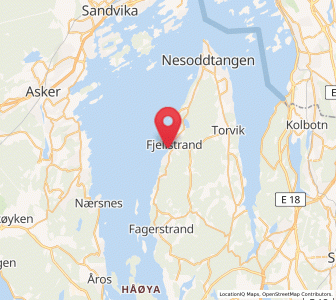 Map of Fjellstrand, Viken