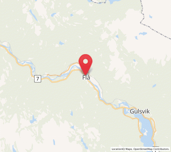 Map of Flå, Viken