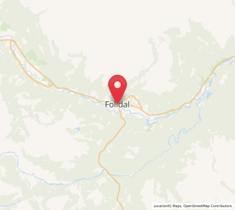 Map of Folldal, Innlandet