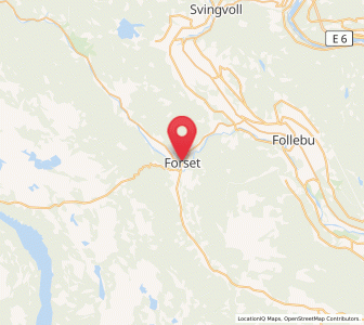 Map of Forset, Innlandet