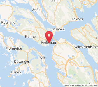 Map of Frekhaug, Vestland
