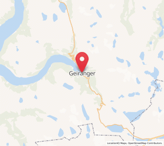 Map of Geiranger, Møre og Romsdal