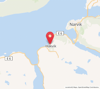 Map of Ginnasluokta, Nordland