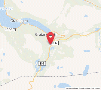 Map of Gratangen, Troms og Finnmark
