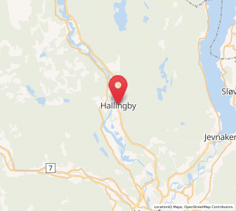 Map of Hallingby, Viken