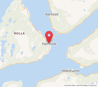 Map of Hamnvik, Troms og Finnmark