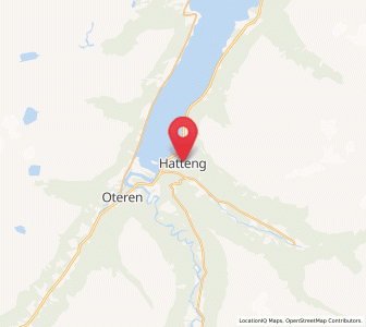 Map of Hatteng, Troms og Finnmark