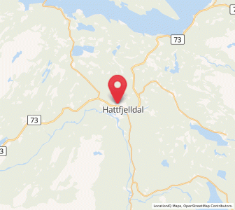 Map of Hattfjelldal, Nordland